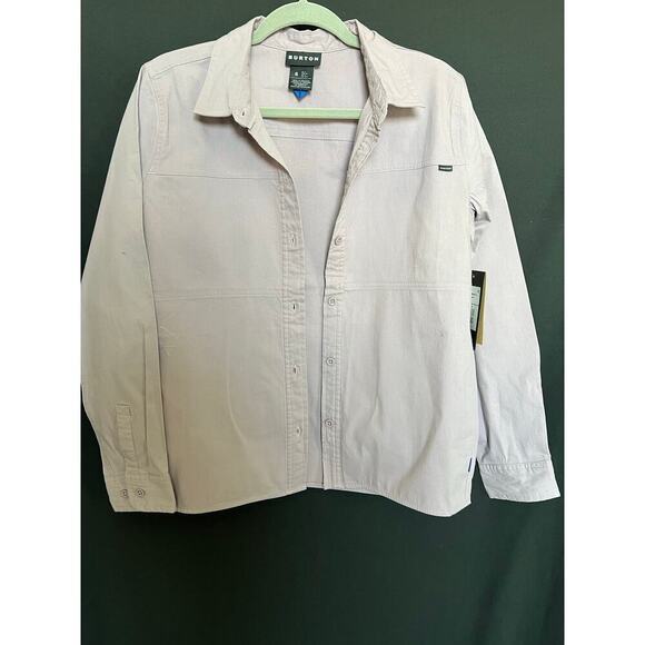 Women's Burton Work Stretch Long Sleeve Overshirt, NWT, Lt Purple, NWT, Small - Picture 2 of 13